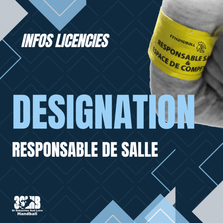 Désignation des responsables de salles